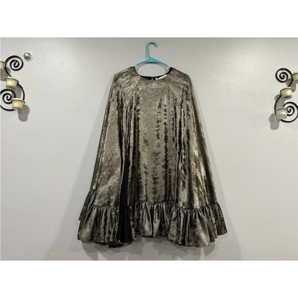 Mac Duggal 34502 Cape Dress Gold XS/ 2 - Picture 1 of 5